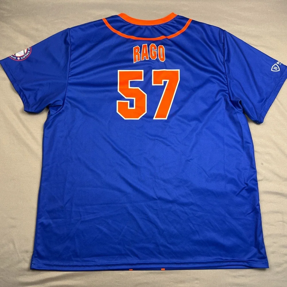 MLB New York Mets Jersey Shirt Mens XL Blue Little League Pullover Top